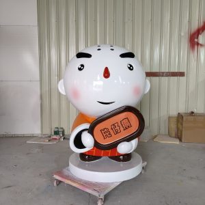 brand mascot fiberglass statue display