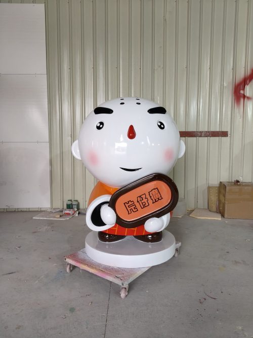 brand mascot fiberglass statue display