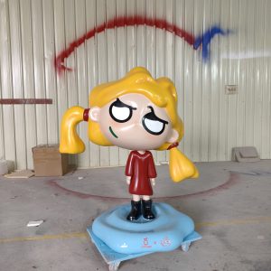 cartoon mascot fiberglass sculpture display