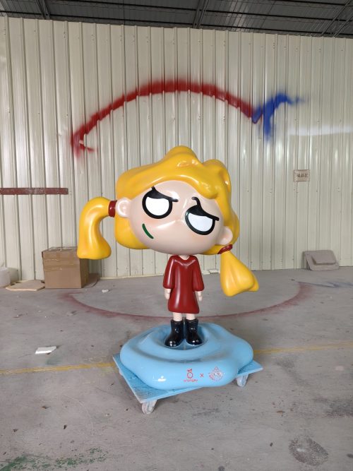 cartoon mascot fiberglass sculpture display