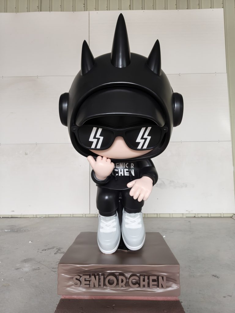 Durable outdoor original IP fiberglass sculpture for malls and resorts