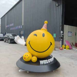 brand mascot fiberglass statue display