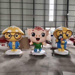 life size mascot fiberglass sculpture display