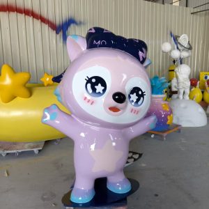 promotional mascot fiberglass sculpture display
