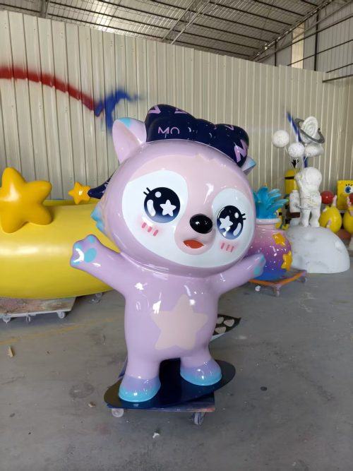 promotional mascot fiberglass sculpture display