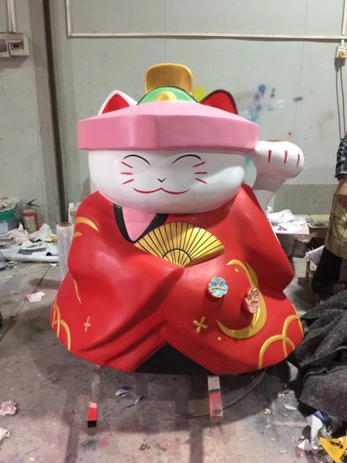 branded character mascot fiberglass sculpture marketing