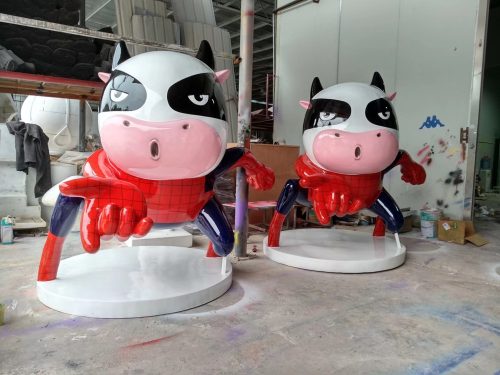 custom IP mascot fiberglass sculpture character