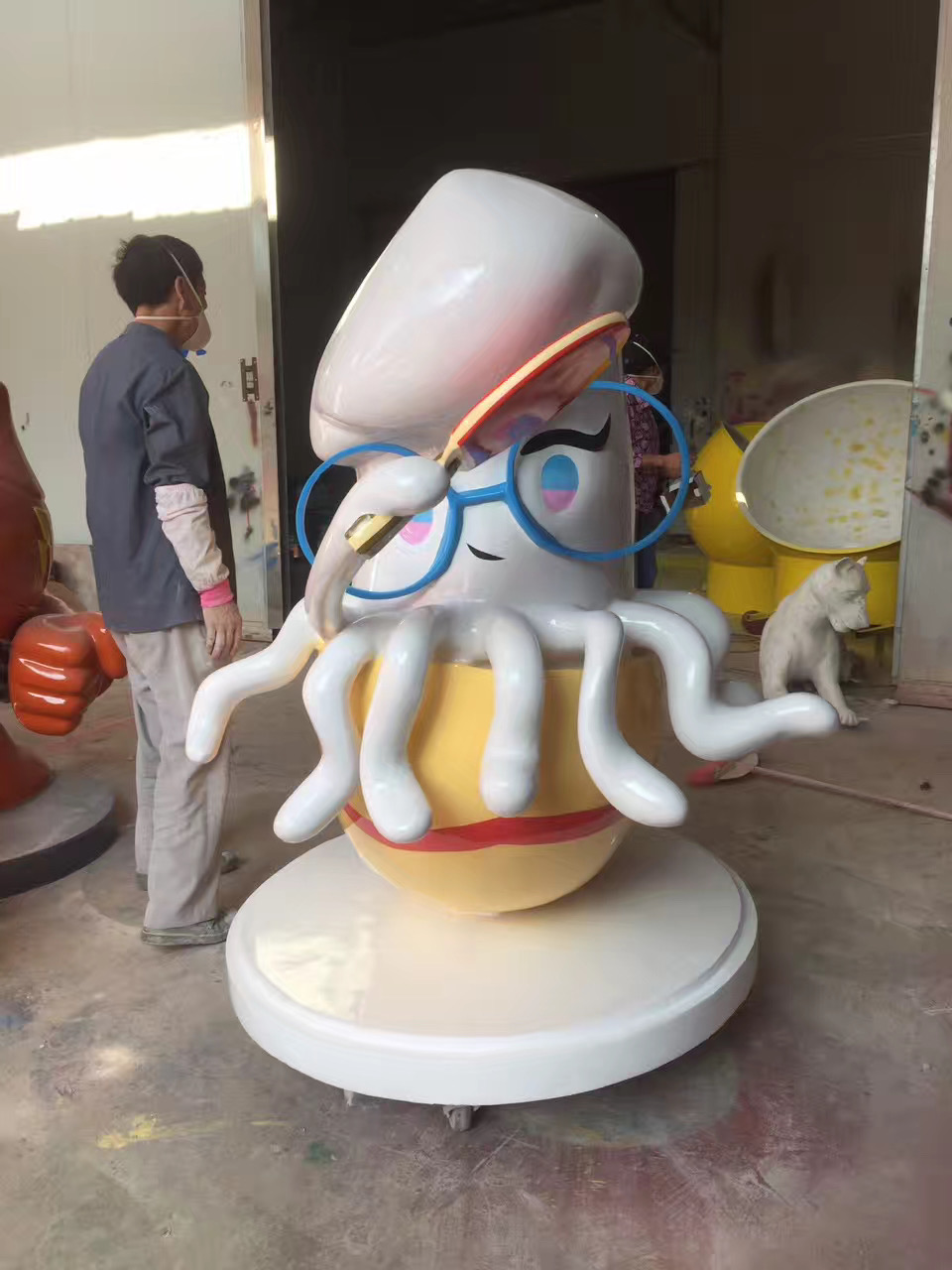 festival mascot fiberglass sculpture parade