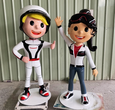 urban street marketing mascot fiberglass sculpture