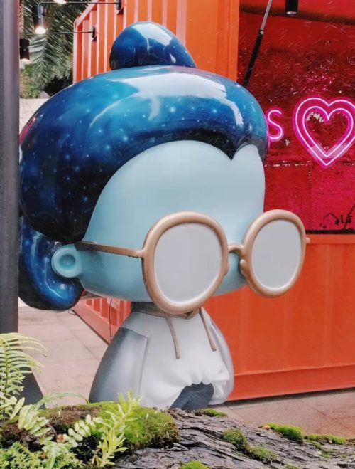 marketing campaign mascot fiberglass sculpture