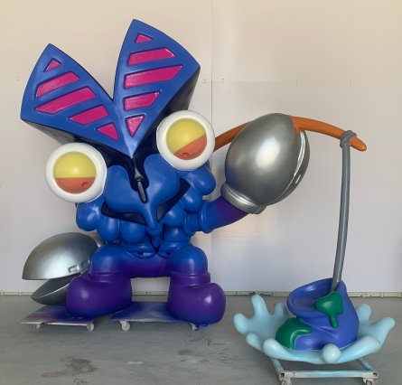 retail store entrance mascot fiberglass sculpture