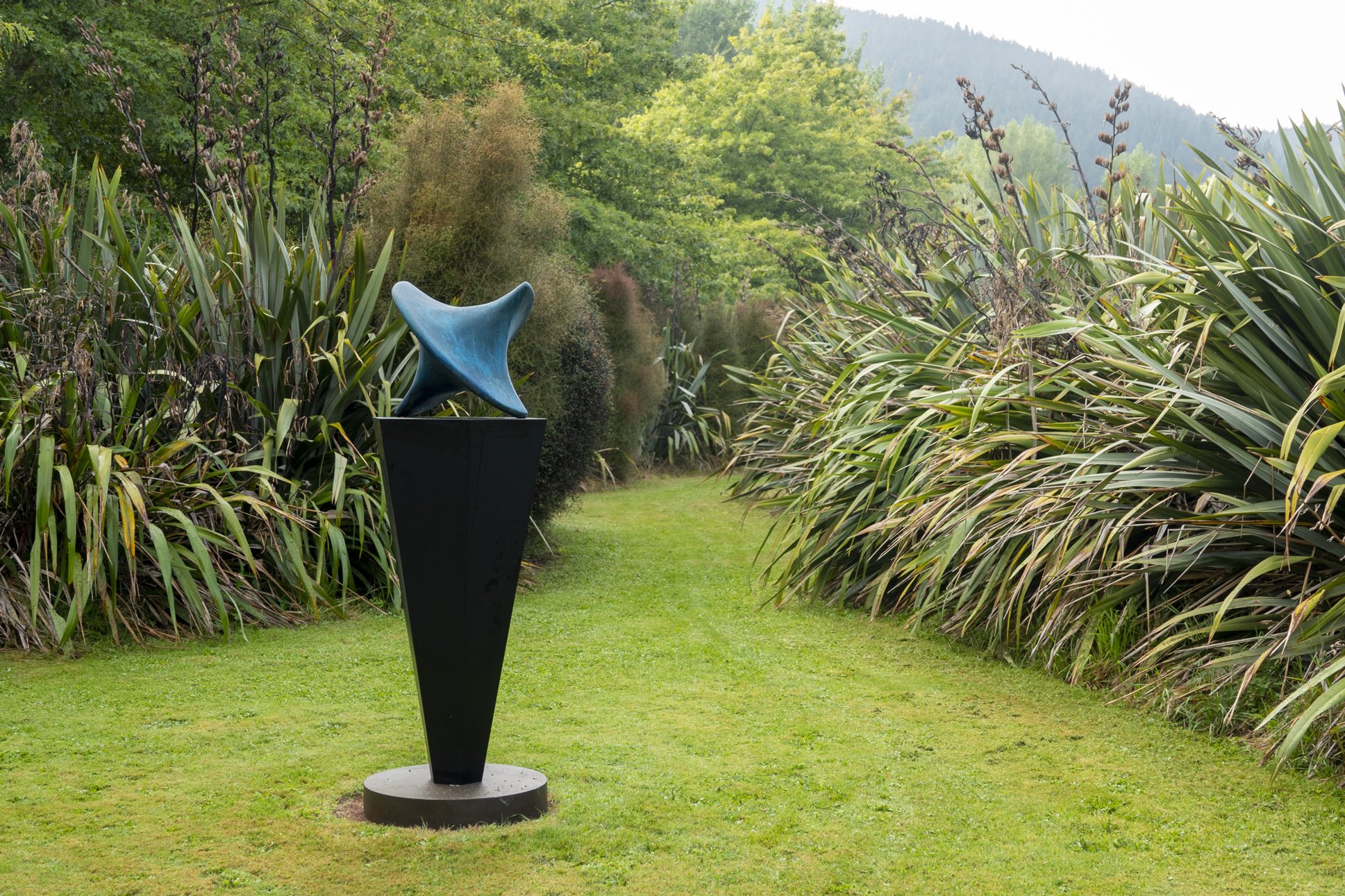 Outdoor sculpture at Tai Tapu Sculpture Garden New Zealand
