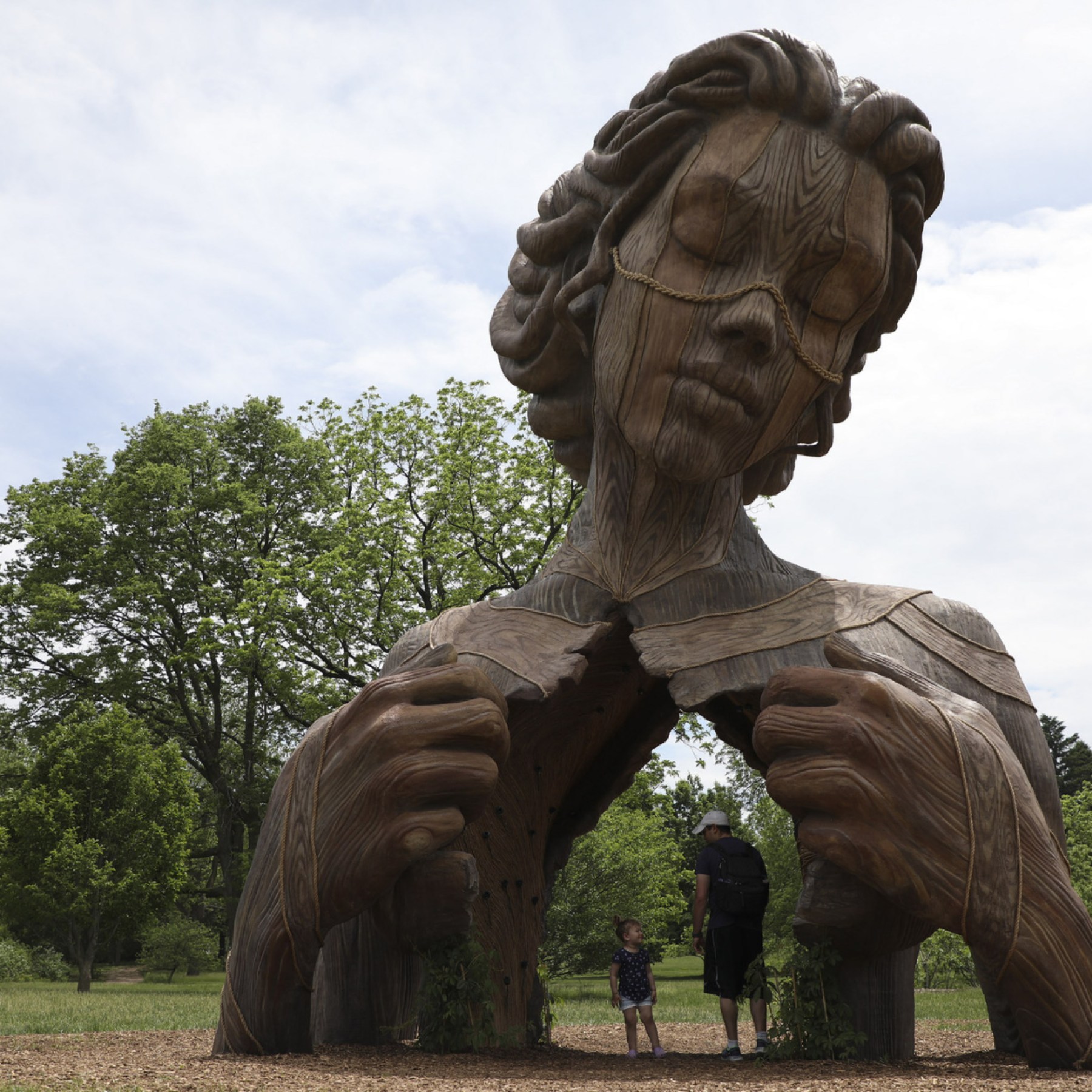 Giant Fiberglass Sculpture Morton Arboretum USA