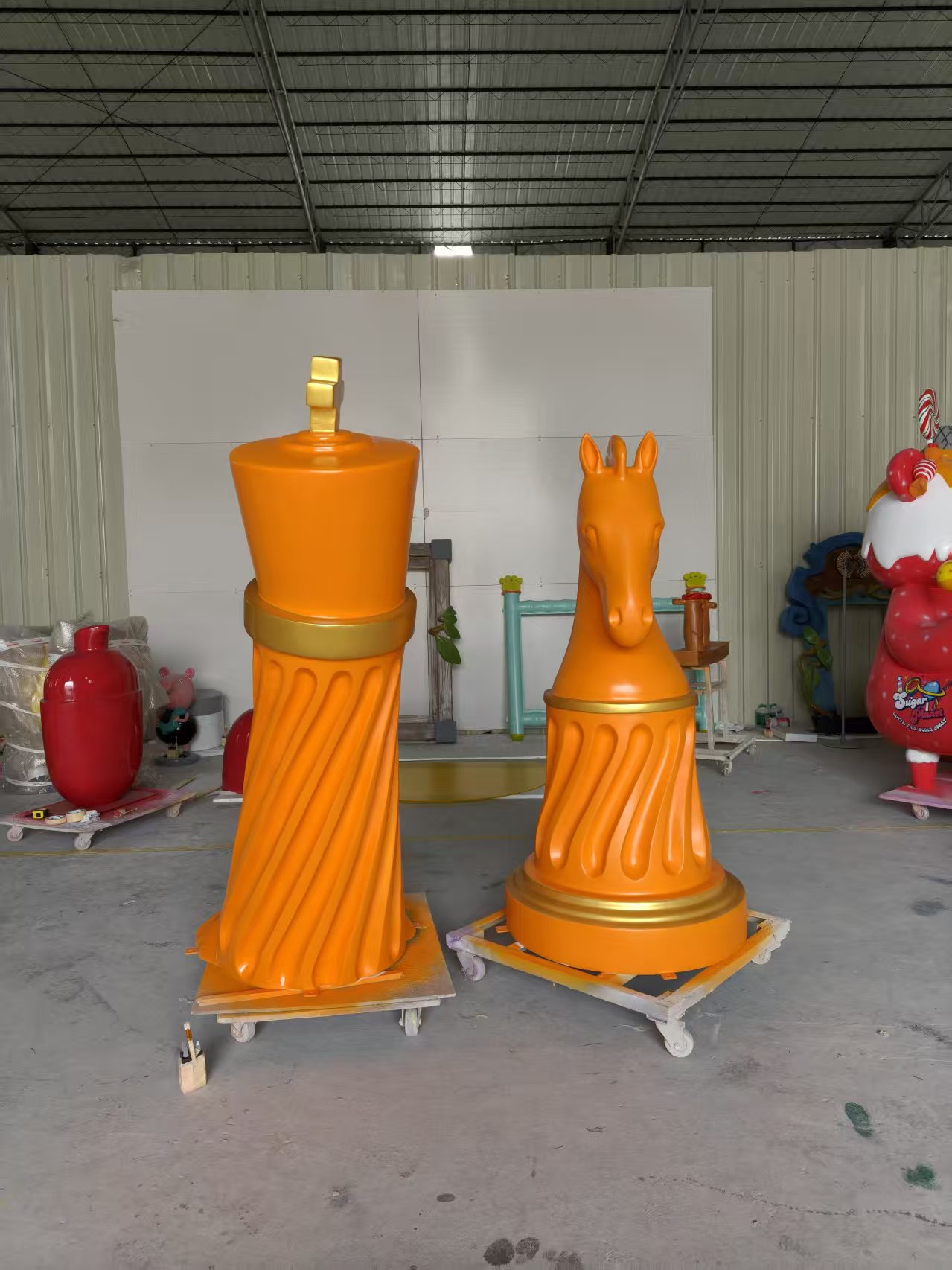 tolili mascot fiberglass statue trade show display