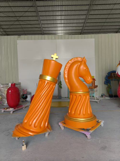 exhibition booth mascot fiberglass sculpture