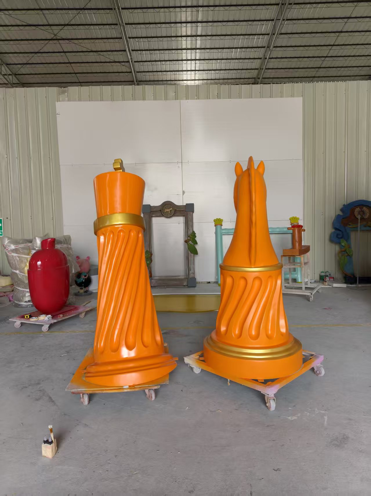 tolili mascot fiberglass statue trade show display