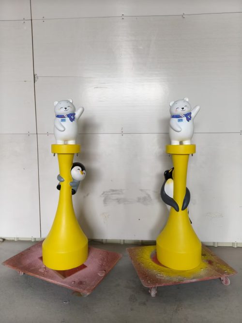 cinema lobby mascot fiberglass sculpture display