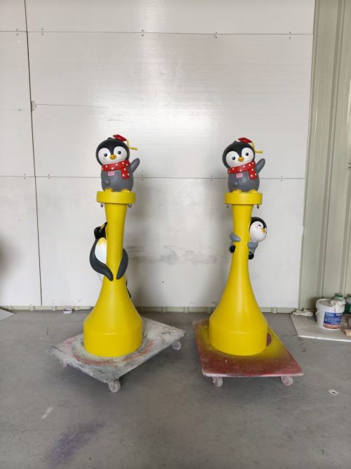 sports event mascot fiberglass sculpture display
