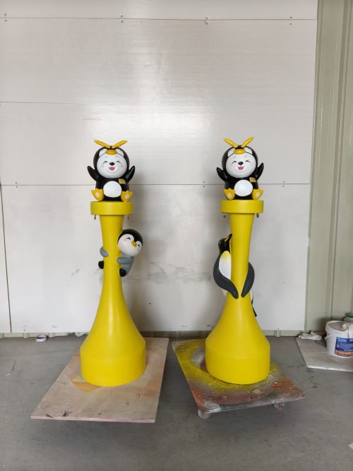 amusement park entrance mascot fiberglass sculpture