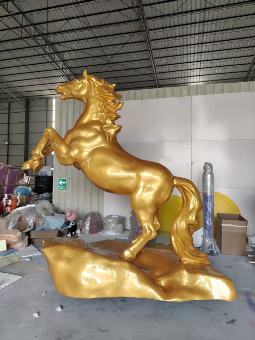 museum exhibition mascot fiberglass sculpture display