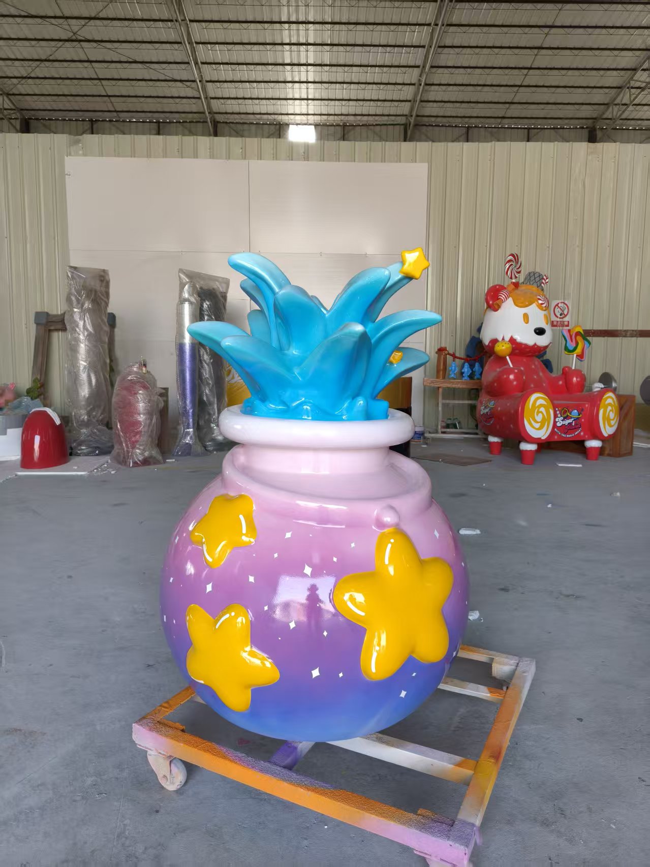 convention center mascot fiberglass sculpture display