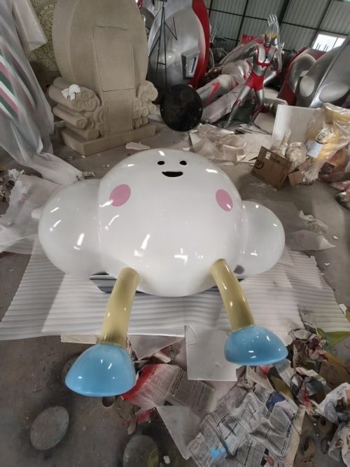 retail chain branding mascot fiberglass sculpture display