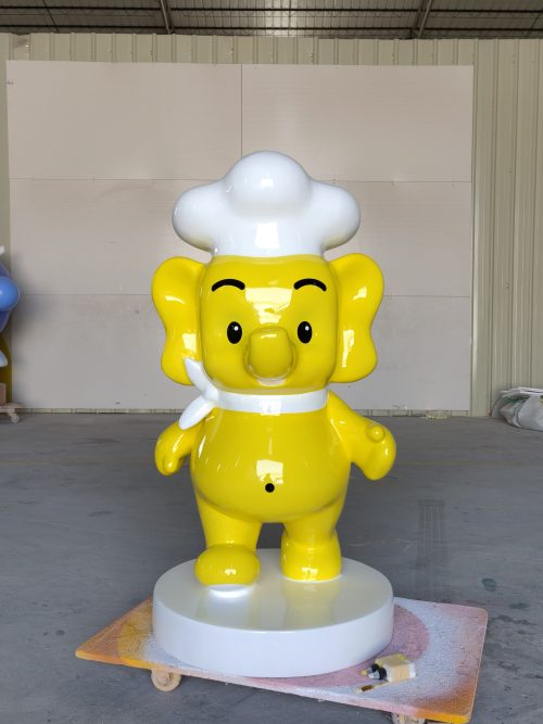 eco park educational mascot fiberglass sculpture display