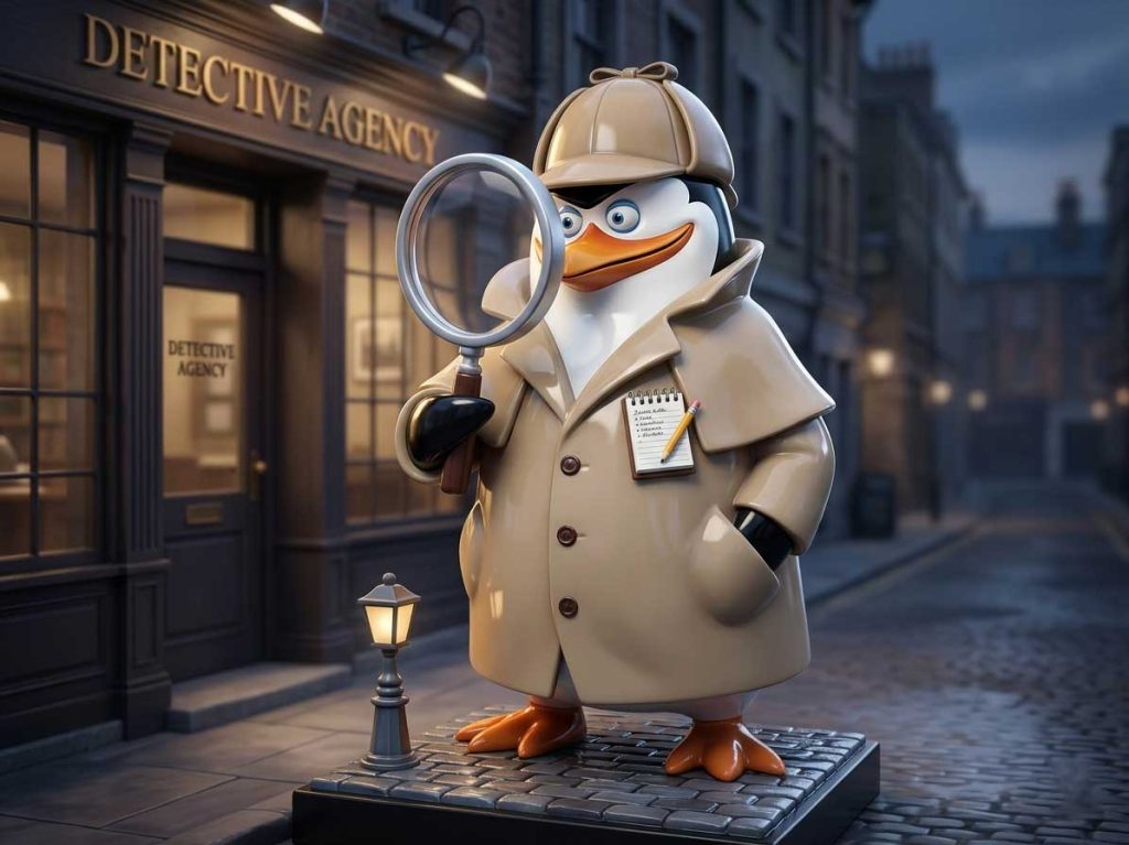 Custom penguin fiberglass sculpture with creative commercial display design