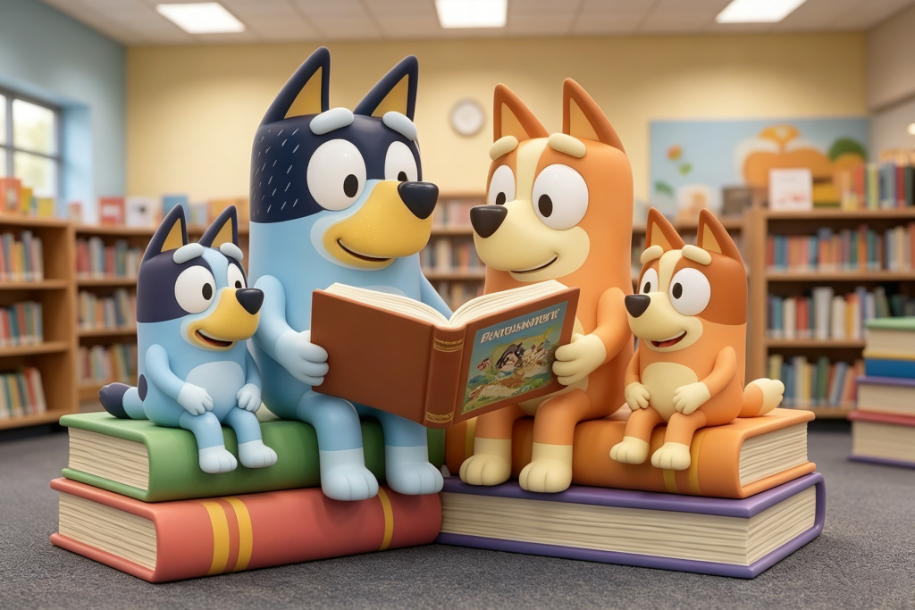 Bluey theme sculpture manufacturer
