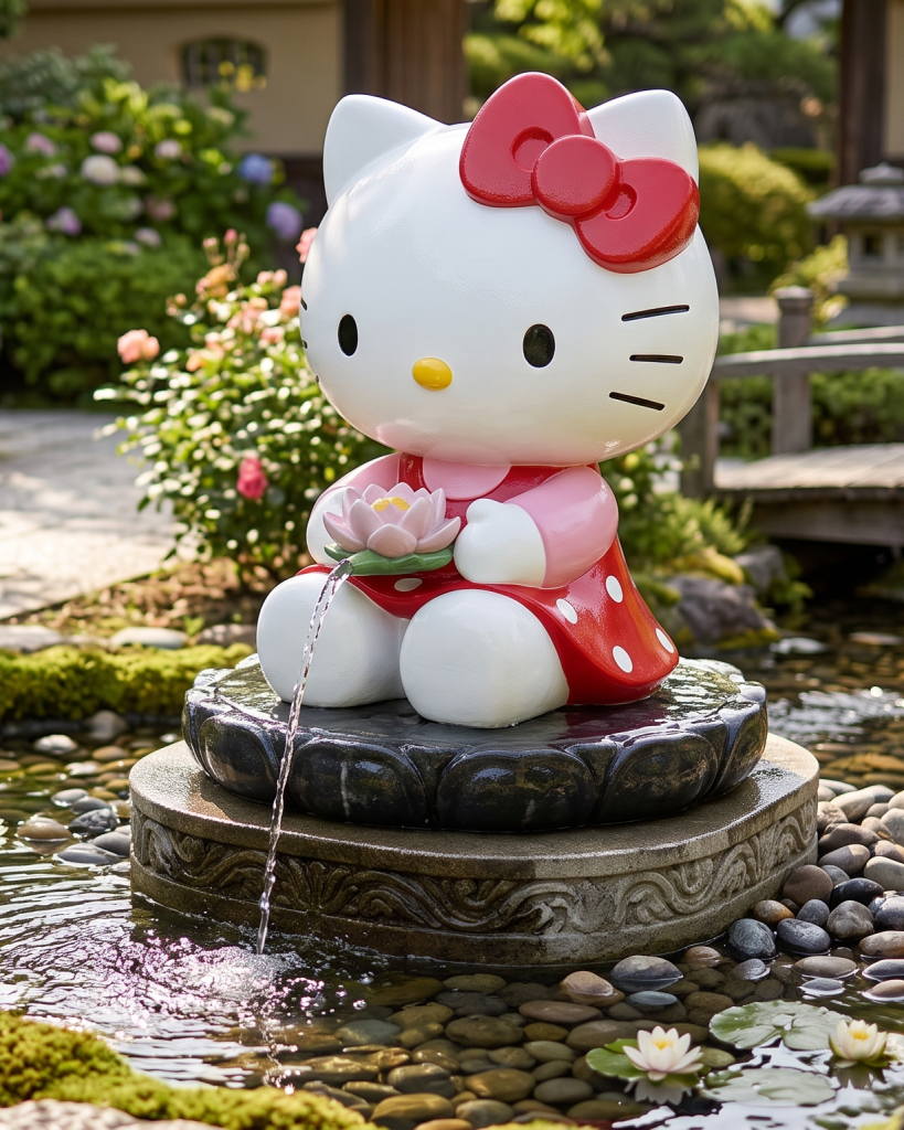 Custom Hello Kitty fiberglass sculpture