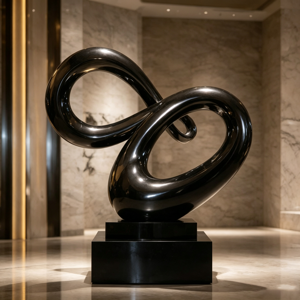 Custom fiberglass hotel sculpture