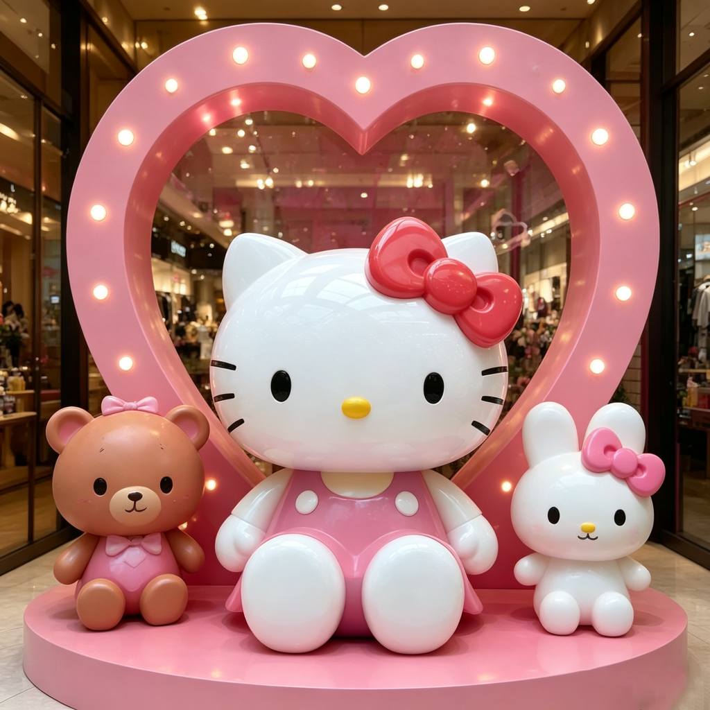 Hello Kitty commercial display sculpture