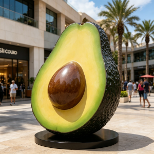 Large fruit display sculpture