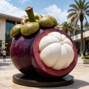 Large fruit display sculpture