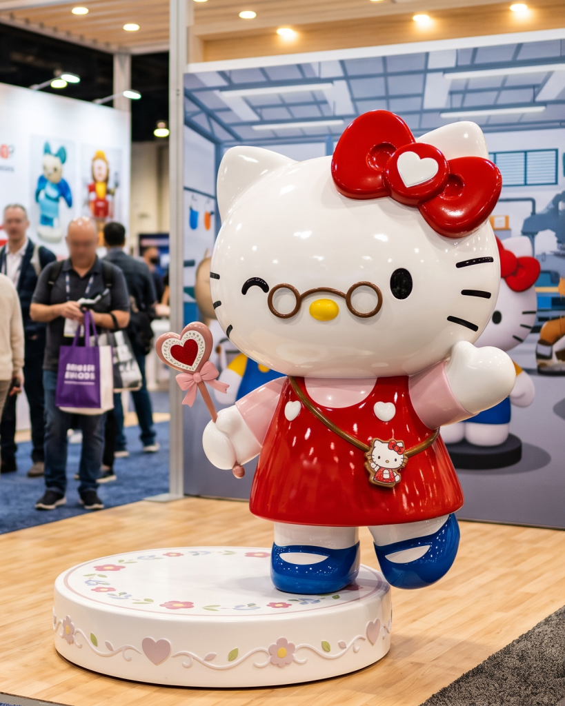 Theme park fiberglass character sculpture